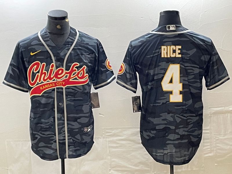 Men Kansas City Chiefs 4 Rice Camo Nike 2024 Co Branding Game NFL Jersey style 1